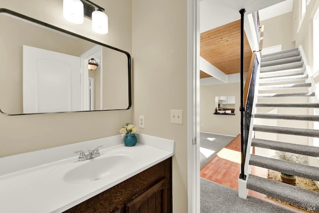 bathroom with vanity