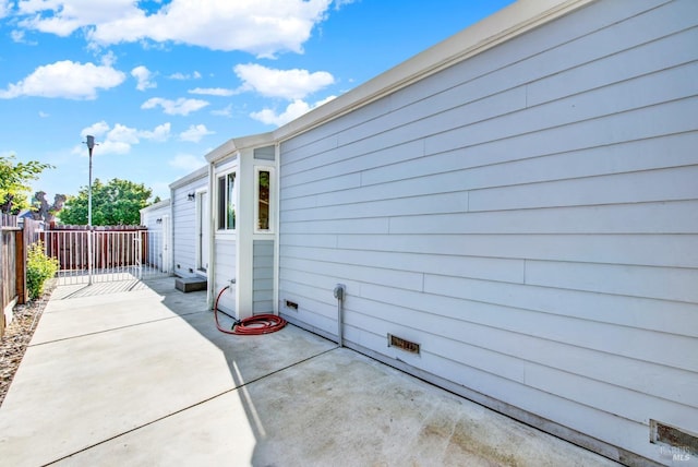 view of patio / terrace with a fenced backyard