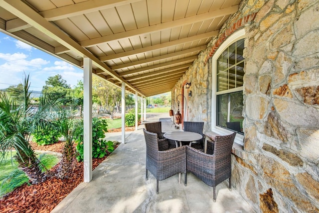view of patio / terrace with outdoor dining space