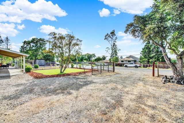 exterior space with fence