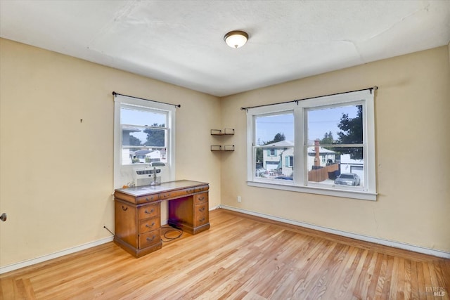 1467 Ohio St, Vallejo, CA 94590 - home office featuring light wood-style flooring and baseboards