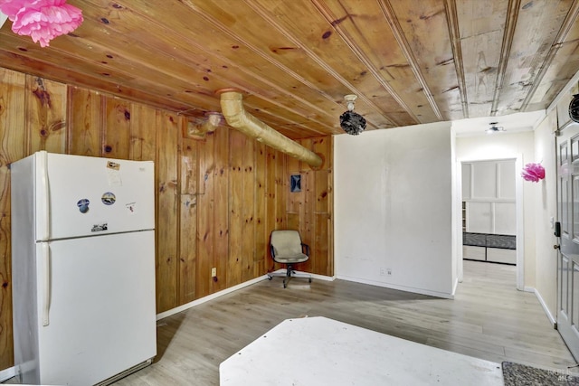 1467 Ohio St, Vallejo, CA 94590 - sitting room with wood finished floors, wooden ceiling, wooden walls, and baseboards