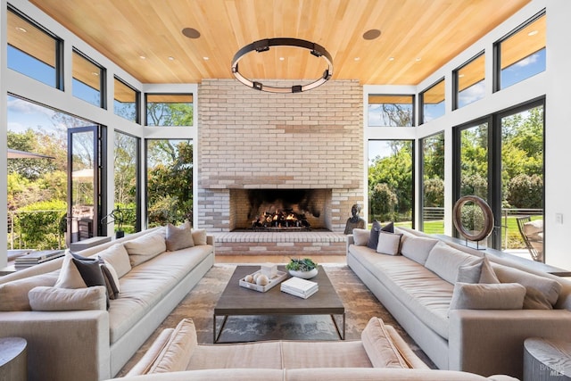 sunroom / solarium featuring plenty of natural light