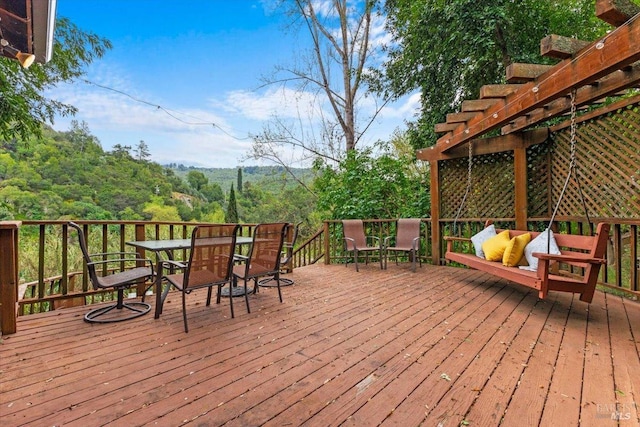 2426 S Fitch Mountain Rd, Healdsburg, CA 95448 - deck featuring outdoor dining area