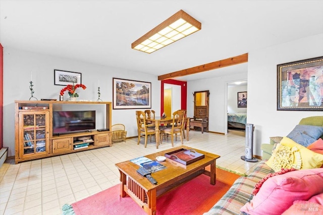2426 S Fitch Mountain Rd, Healdsburg, CA 95448 - living area featuring baseboards and tile patterned floors
