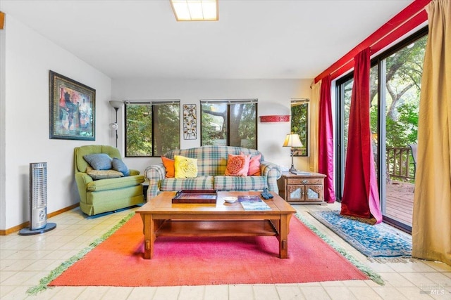 2426 S Fitch Mountain Rd, Healdsburg, CA 95448 - living area with baseboards and a wealth of natural light
