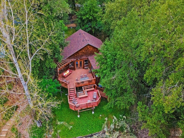 2426 S Fitch Mountain Rd, Healdsburg, CA 95448 - birds eye view of property