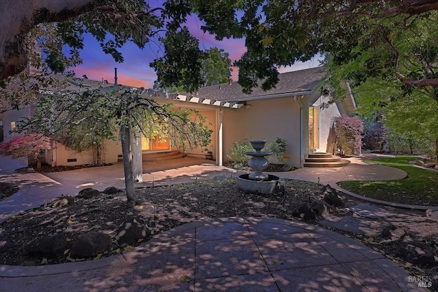 581 Werner Way, Vacaville, CA 95688 - view of patio terrace at dusk