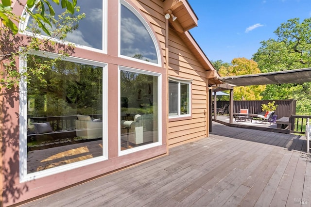 view of deck