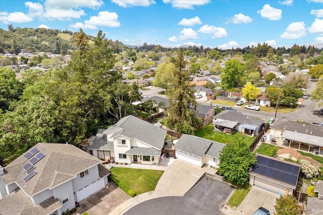 drone / aerial view featuring a residential view