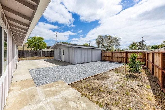 240 Rinaldo Dr, Vallejo, CA 94589 - view of patio with a fenced backyard and an outbuilding