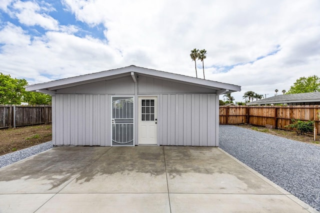 240 Rinaldo Dr, Vallejo, CA 94589 - view of outdoor structure with a fenced backyard