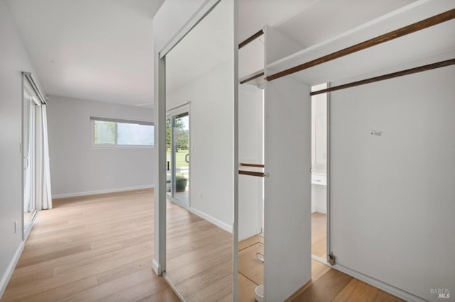 331 Laurel Leaf Pl, Santa Rosa, CA 95409 - hallway with baseboards and light wood-style floors