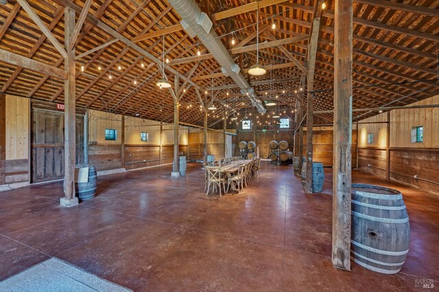 view of horse barn
