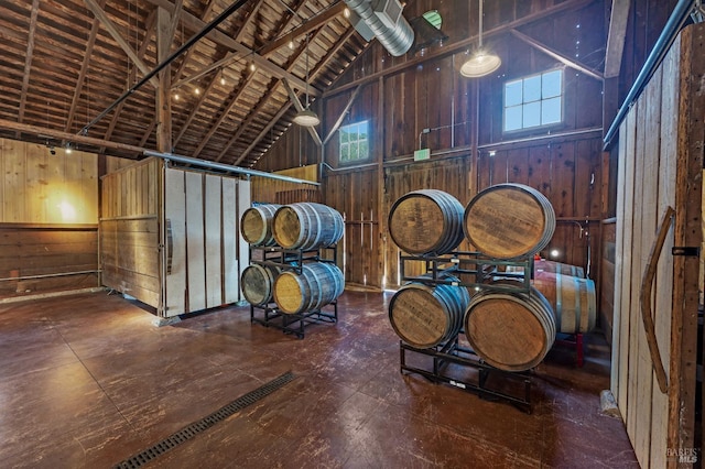 view of horse barn