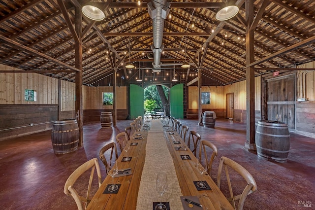 view of horse barn