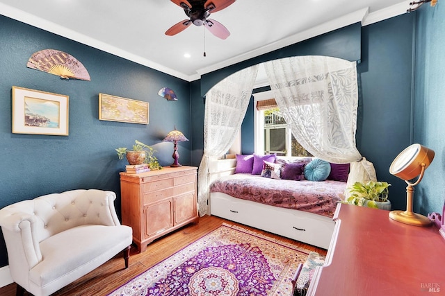 470 Camellia Ct, Benicia, CA 94510 - bedroom featuring light wood-type flooring and crown molding