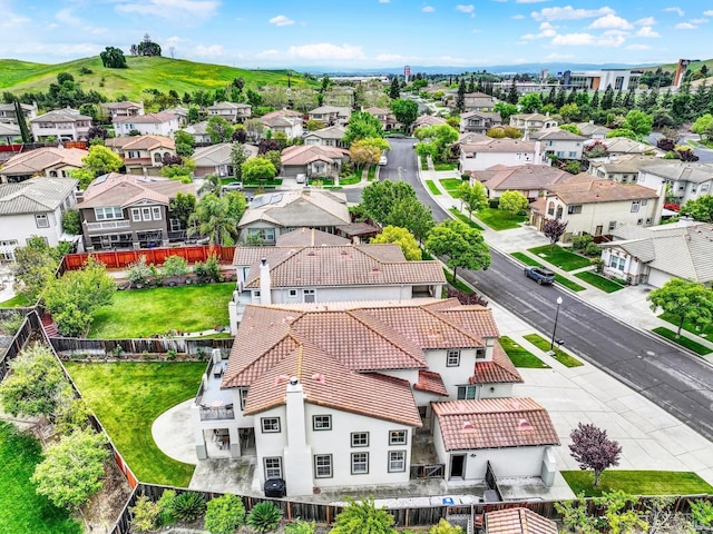 bird's eye view featuring a residential view