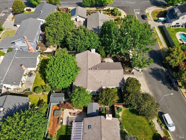 4187 Tokay Dr, Napa, CA 94558 - aerial view of property's location featuring nearby suburban area