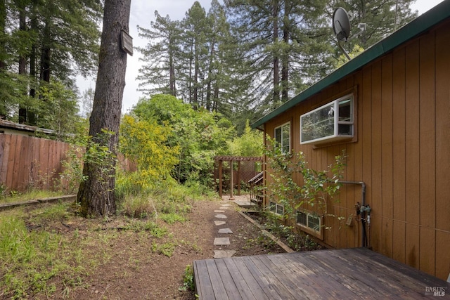 16589 Glenda Dr, Guerneville, CA 95446 - view of yard with a wooden deck