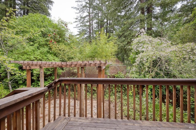 16589 Glenda Dr, Guerneville, CA 95446 - view of wooden terrace