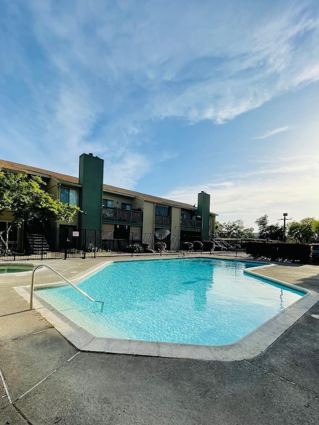 pool with fence