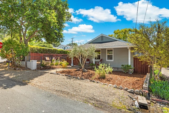 1629 Ora Dr, Napa, CA 94559 - view of front of house with a porch and a shingled roof