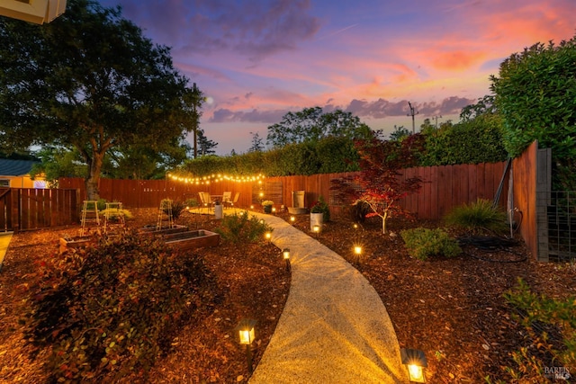 1629 Ora Dr, Napa, CA 94559 - fenced backyard with a garden