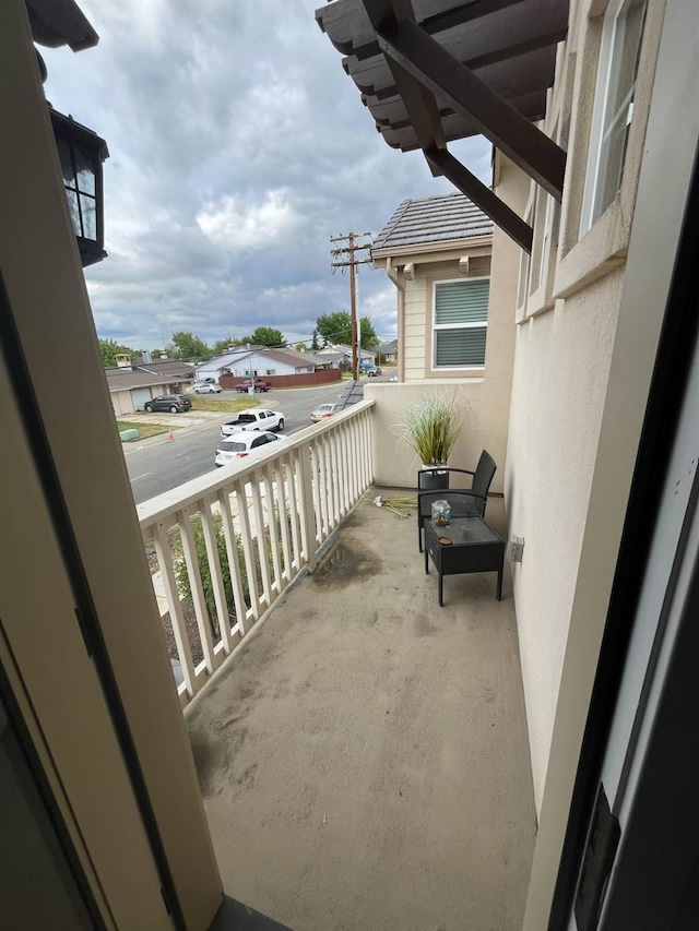 view of balcony