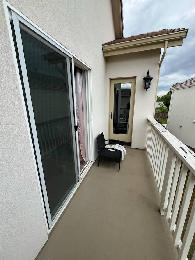 view of balcony