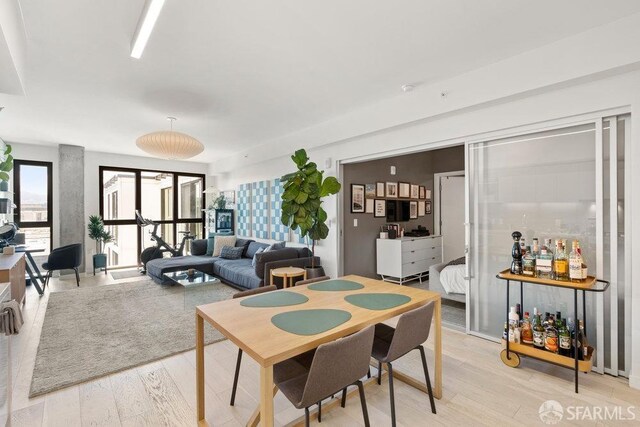 88 Arkansas St Unit 515, San Francisco, CA 94107 - dining area featuring light wood finished floors
