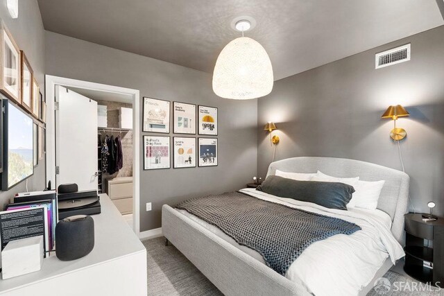 88 Arkansas St Unit 515, San Francisco, CA 94107 - bedroom with carpet flooring, a spacious closet, and baseboards