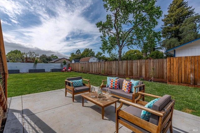 431 Seymour St, Napa, CA 94559 - view of patio featuring outdoor lounge area