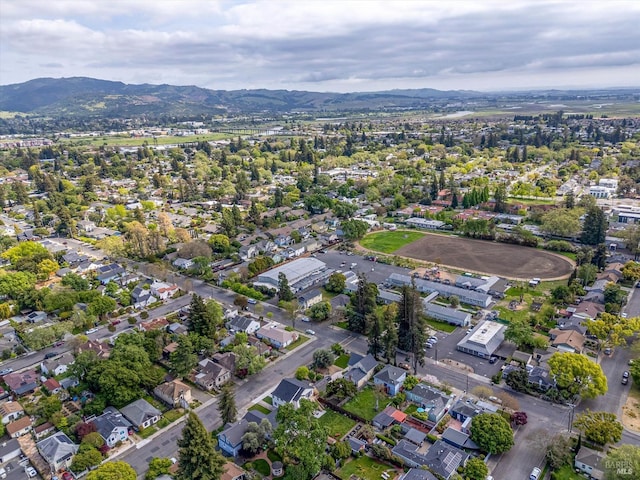 431 Seymour St, Napa, CA 94559 - aerial view of property and surrounding area featuring mountains
