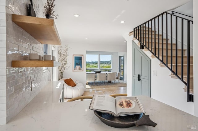 45 Golden Hind Psge, Corte Madera, CA 94925 - dining space with recessed lighting and light wood-type flooring