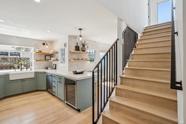 45 Golden Hind Psge, Corte Madera, CA 94925 - dining room with light wood-style floors and recessed lighting