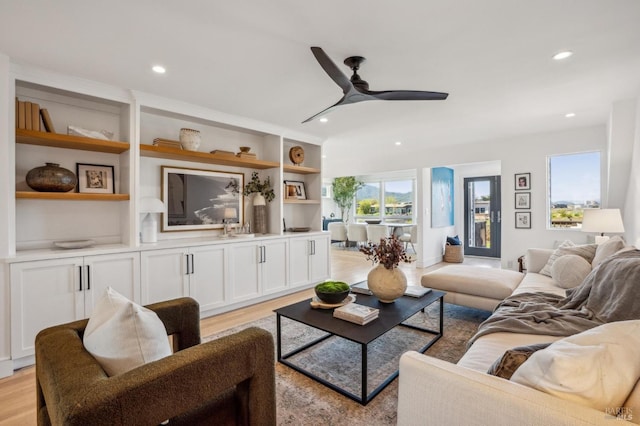 45 Golden Hind Psge, Corte Madera, CA 94925 - corridor featuring light wood-style floors, baseboards, and recessed lighting