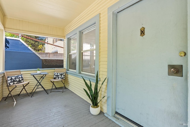 exterior space with covered porch