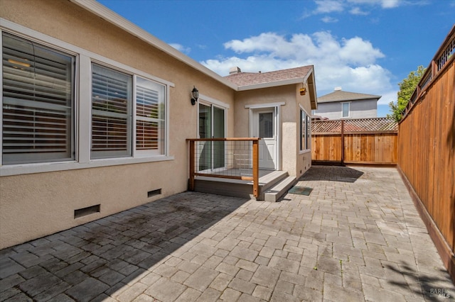 view of patio / terrace featuring a fenced backyard