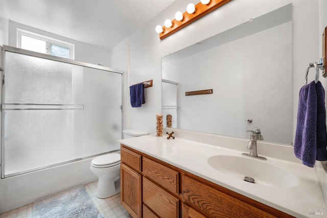 1119 Clelia Ct, Petaluma, CA 94954 - full bath with vanity, bath / shower combo with glass door, and toilet
