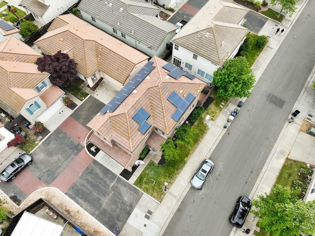 drone / aerial view featuring a residential view