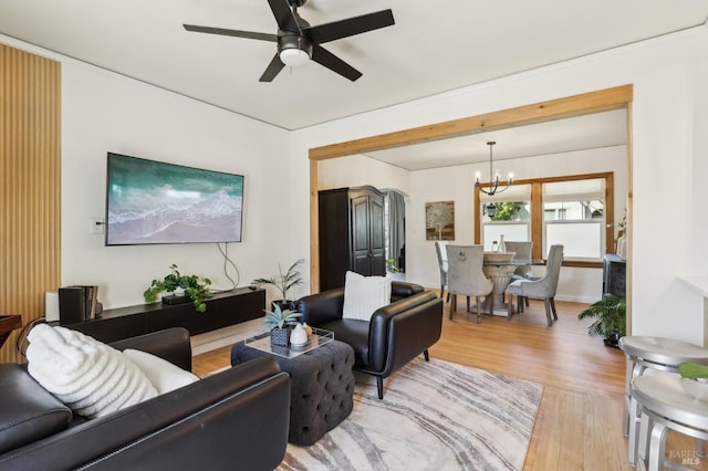17 Hanns Ave, Vallejo, CA 94590 - living room with wood finished floors and ceiling fan with notable chandelier