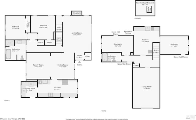 17 Hanns Ave, Vallejo, CA 94590 - floor plan