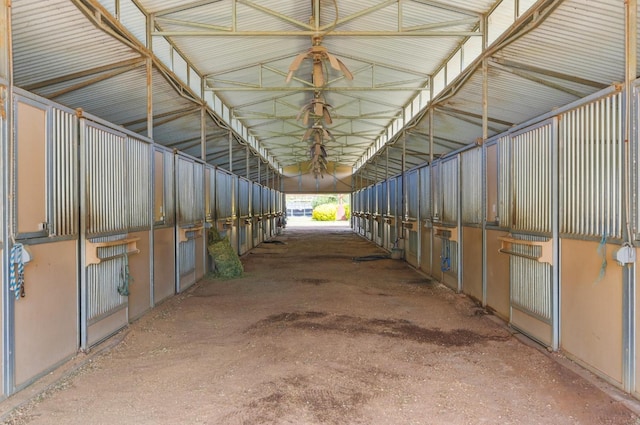 view of horse barn