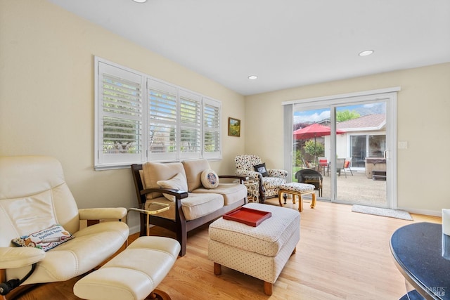 195 Mountain Vista Pl, Santa Rosa, CA 95409 - living room with light wood finished floors, recessed lighting, and baseboards