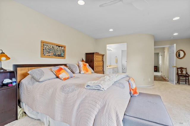 195 Mountain Vista Pl, Santa Rosa, CA 95409 - bedroom featuring recessed lighting, carpet floors, ensuite bathroom, and baseboards