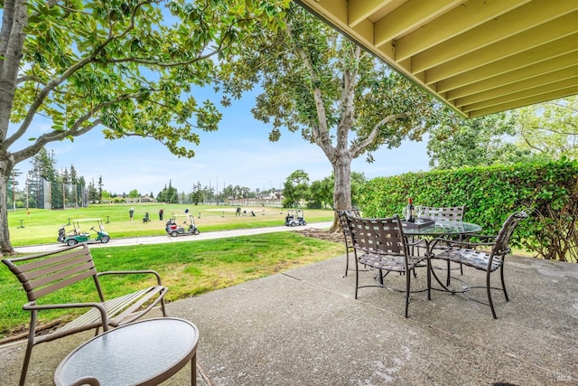 605 Cottage Dr, Napa, CA 94558 - view of patio with outdoor dining space
