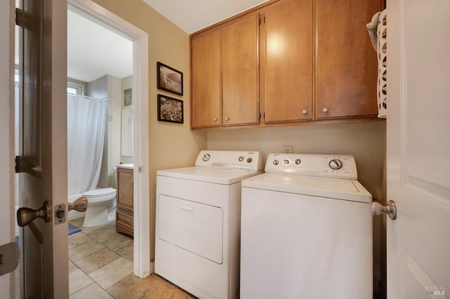 215 Iowa St, Santa Rosa, CA 95401 - laundry room featuring cabinet space and washer and clothes dryer