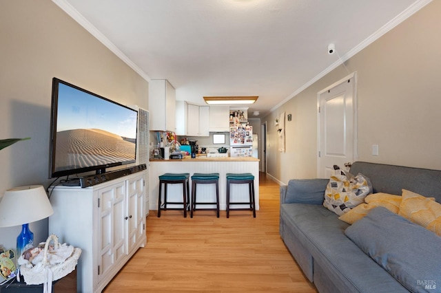 215 Iowa St, Santa Rosa, CA 95401 - living area with light wood-style floors and crown molding