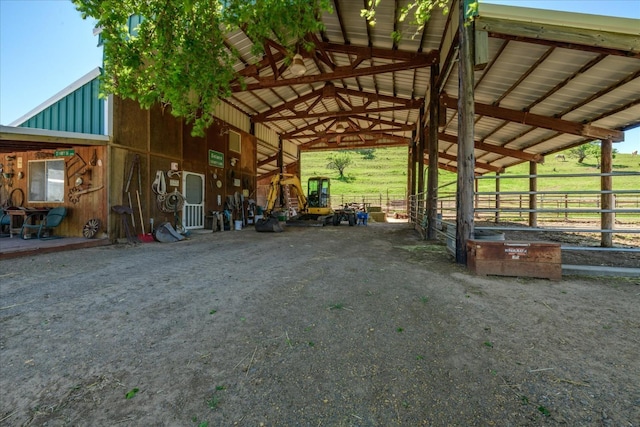 view of stable
